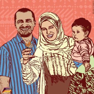 Artists collaborated with the group Forward Together to create cards for Mamas Day, depicting families of traditionally marginalized communities. (Melanie Cervantes/Forward Together)