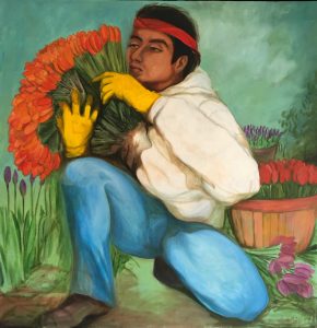 Artwork depicting lives of farmers