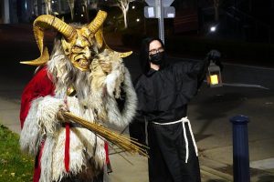 Krampus roams the streets of downtown Bremerton at last year's Krampusnacht