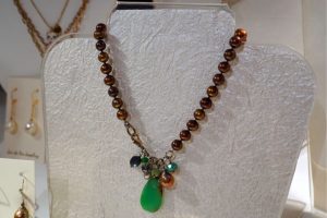 A necklace by Jeweler Mary Edwards, who has been attending the Bainbridge Island Studio Tour for about 25 years (Photo by Kitsap Scene) A necklace by Jeweler Mary Edwards, who has been attending the Bainbridge Island Studio Tour for about 25 years