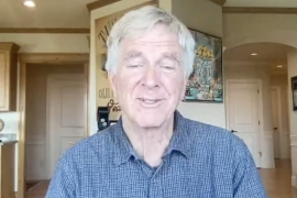 Screenshot of interview with Rick Steves