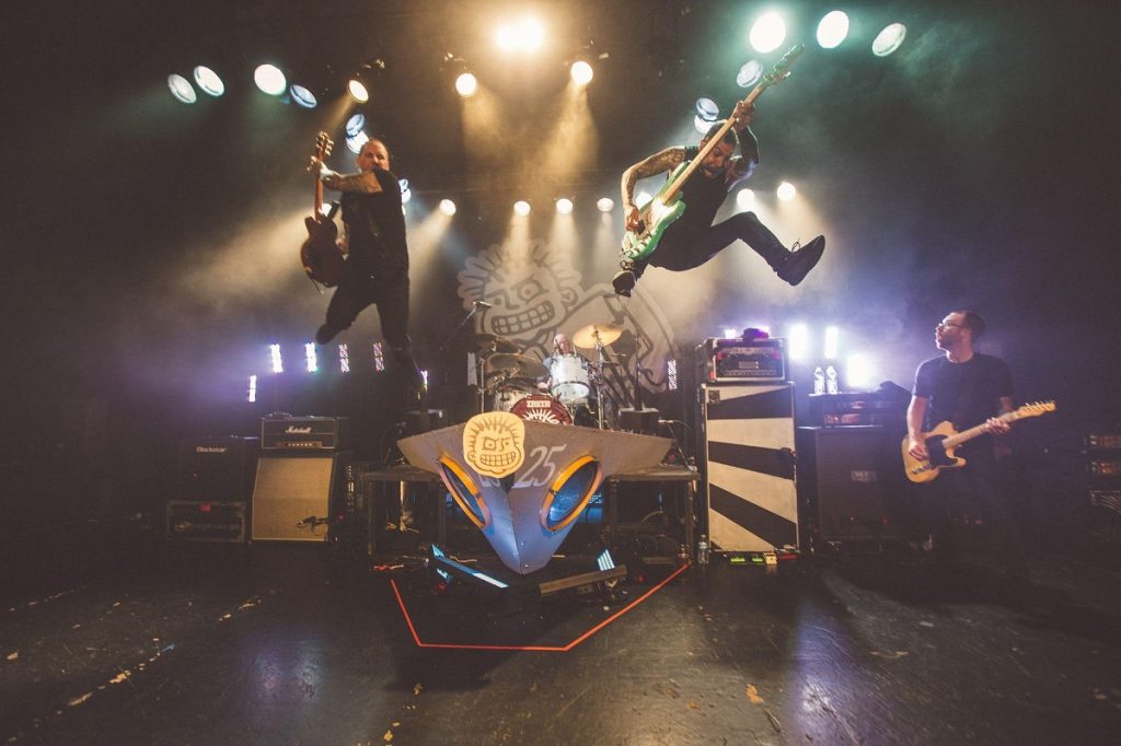 Punk band MxPx performing live