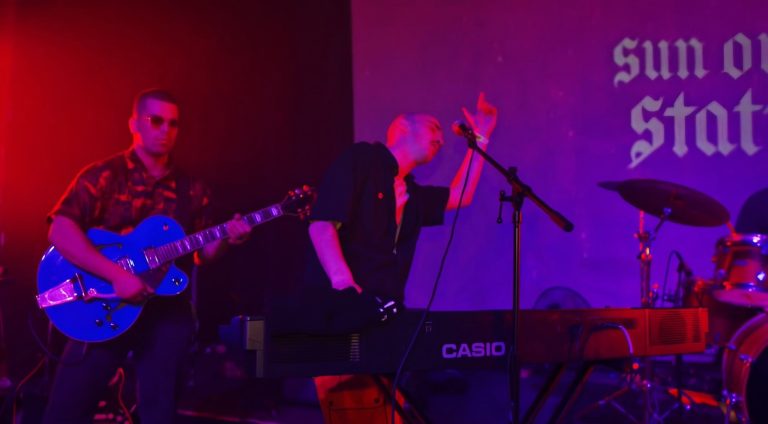 The band Sun Over Static performing